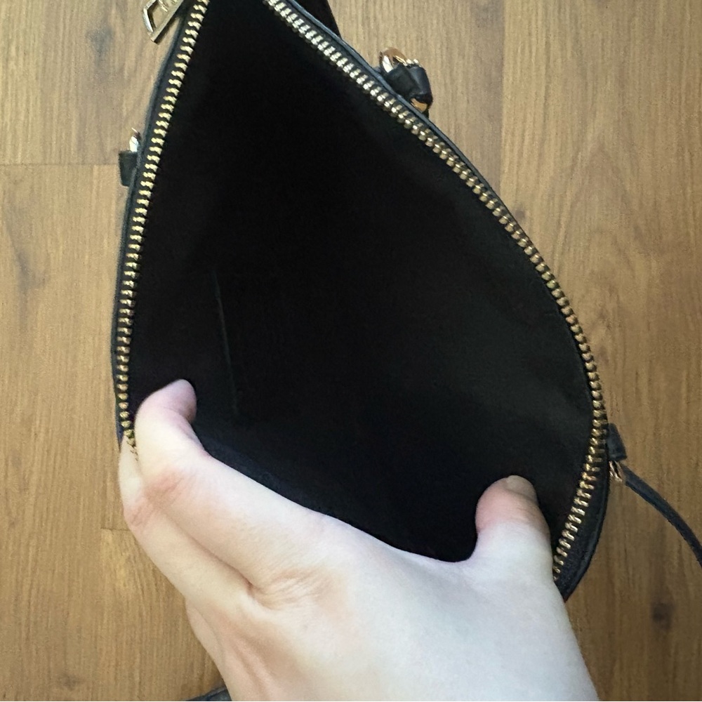 Coach Mini Kelsey Black Pebbled Leather Crossbody Bag - Picture 4 of 7